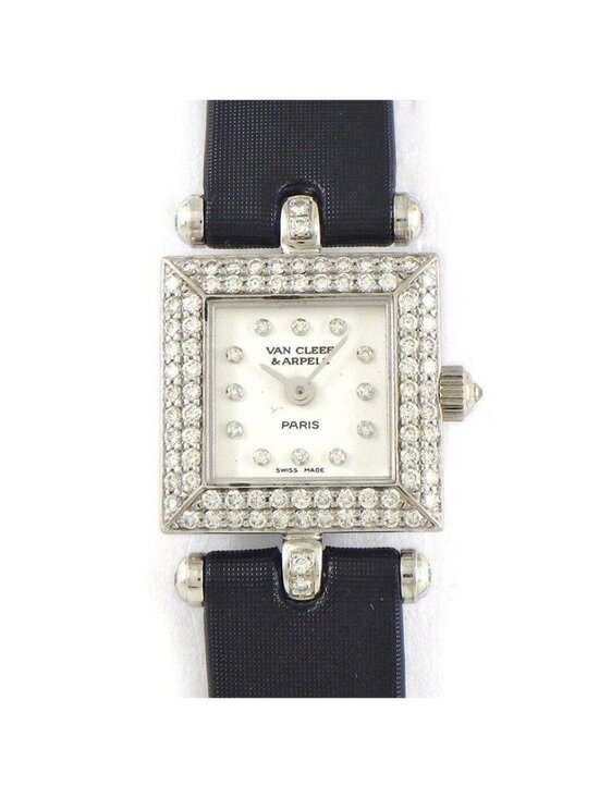 Van Cleef & Arpels Watch Fantasy Carre Diamond Bezel Index Lug Square White main image 5